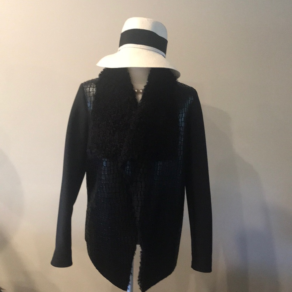 Black jacket.